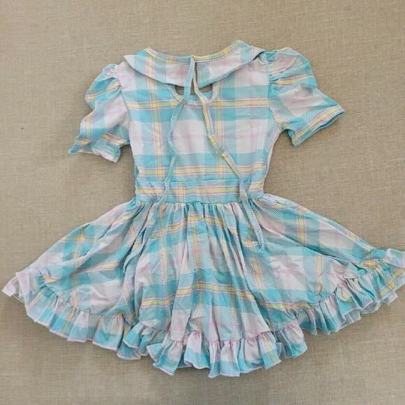 Girlhood By Little Stocking Co Pastel Plaid Dress - Picture 8 of 8
